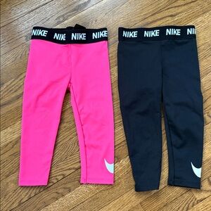 Nike Girls 2T bundle of leggings